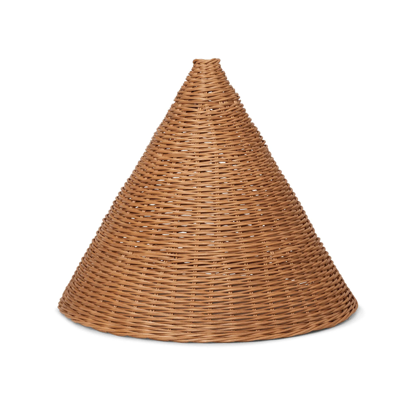 Ferm Living Dou lampenkap van rattan in beige en bruin, Diameter: 45 cm