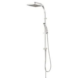 Schulte  ExpressPlus  DuschMaster  Rain  II  Square  Chromoptik  mit  Umsteller  und  Kopfbrause  eckig