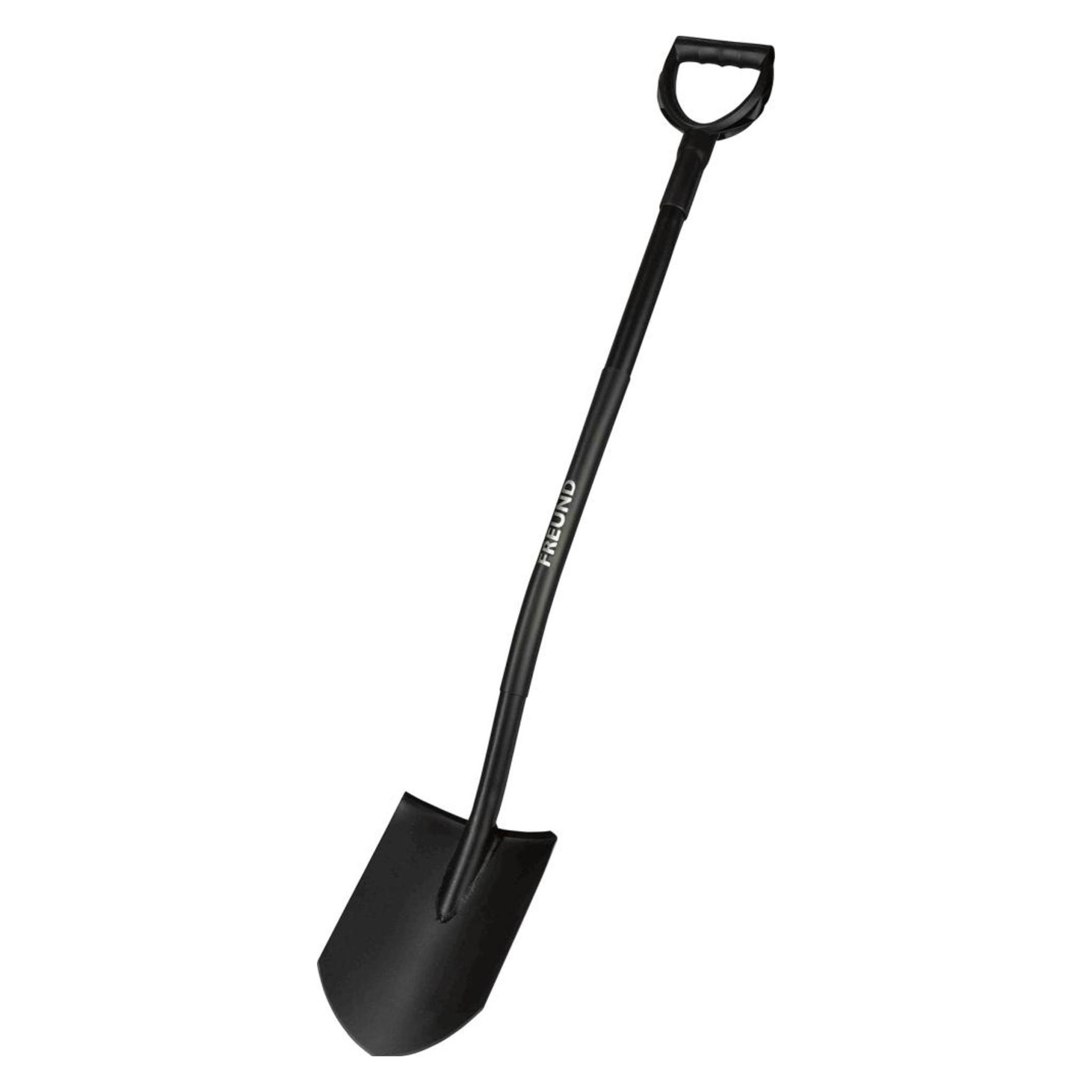 Freund Victoria Gärtnerspaten spitze Form Stahlstiel Ergoline schwarz (4002408694559)