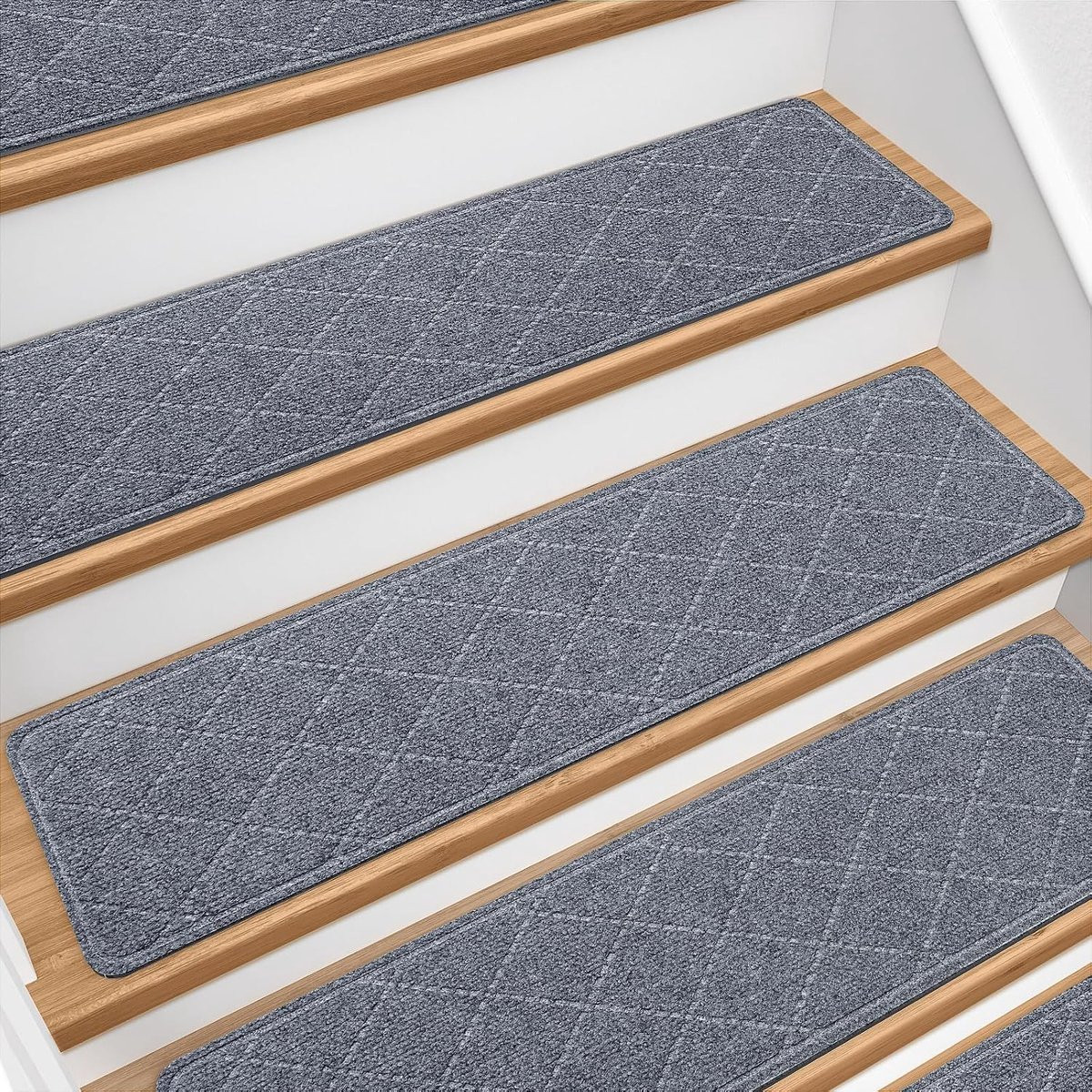 FLITI Antislip traptreden, zelfklevend, grijs, 20 x 76 cm, 15 stuks