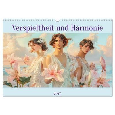 Verspieltheit und Harmonie (Wandkalender 2027 DIN A3 quer), CALVENDO Monatskalender