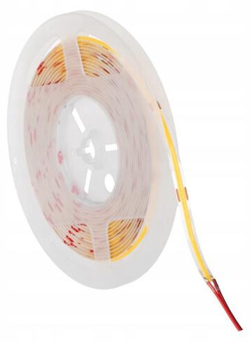 Kanlux LED-strip LCOB technologie, 5 meter, 24V, 3W per meter, warm wit (3000K), dimbaar, 8mm
