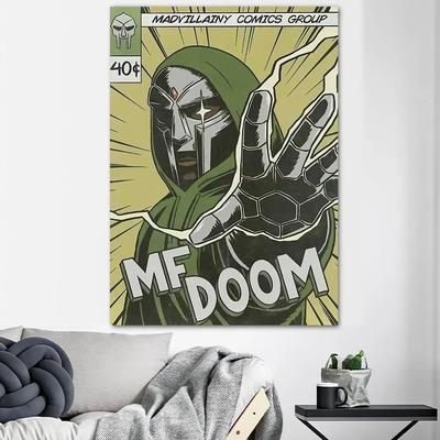 Inspire Select MF DOOM Inspired Album Cover Canvas Wall Art HD Music Poster For Room & Office Decor z6 15.75 23.62 In