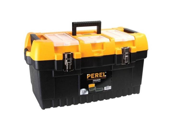 Werkzeugkiste Perel 56.4 x 31 x 31 cm - Farbe: schwarz - Werkzeugkiste
