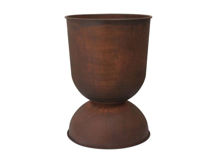 Ferm Living Cache-pot Hourglass grand Ø50 cm Rouille