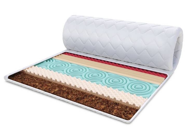 FDM, Topper FRUTI KOKOS 90x200, 140x200, 180x200 cm, 5 cm hoch, (Komfortschaum, Matratzentopper)