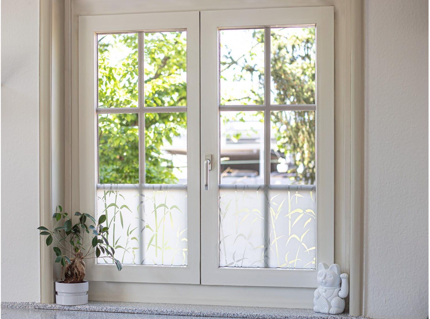 Fensterfolie D-C-FIX "Bamboo", transparent, Fensterfolien, Fensterfolie transparent Einheitsgröße