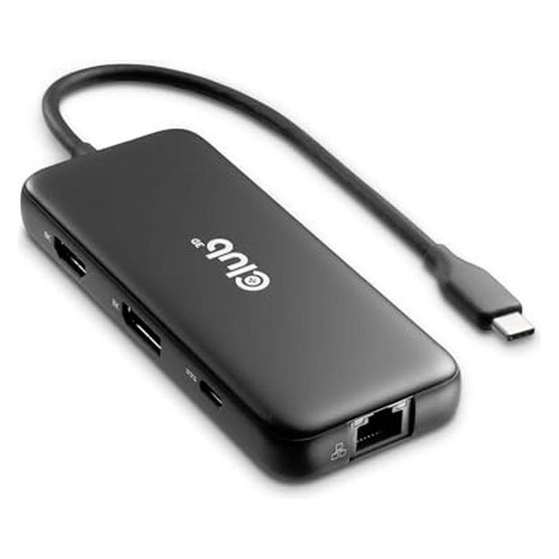 Club 3D Club3D USB-C 8-in1-HUB > DP/HDMI/USB-C/RJ45 8K30Hz PD100W retail (USB-C, 8 Ports) (CSV-2551)