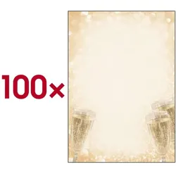 Sigel Motivpapier Champagne DP299 DIN A4 100 Stück beige