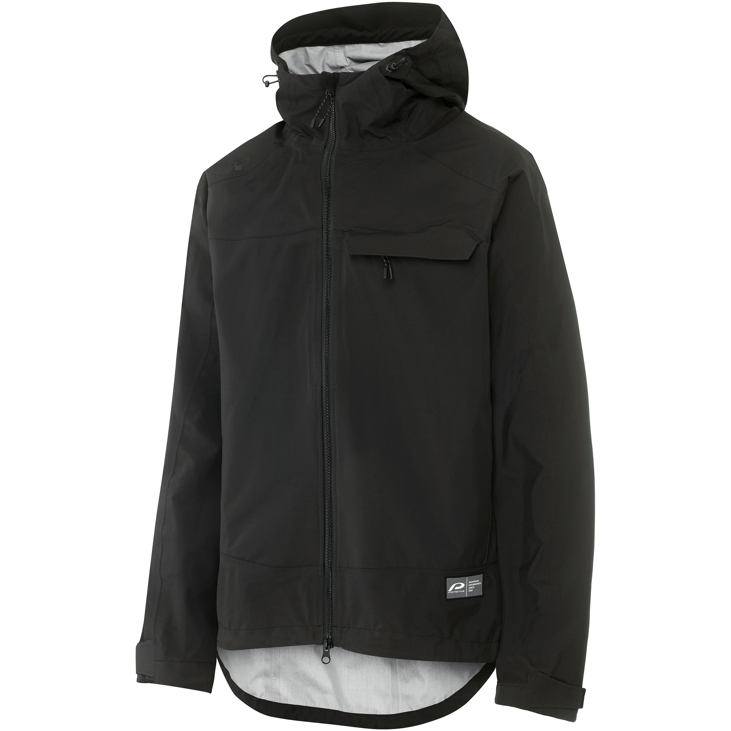 Protective Space Age Herren Regenjacke schwarz Größe XL Mountainbike Winddicht Wasserabweisend