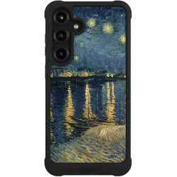 Nivocase Hülle für Samsung Galaxy S25+ Stossfeste Handyhülle NIVOmax Case Schwarz Kunst Malerei (Samsung Galaxy S25+), Smartphone Hülle, Schwarz