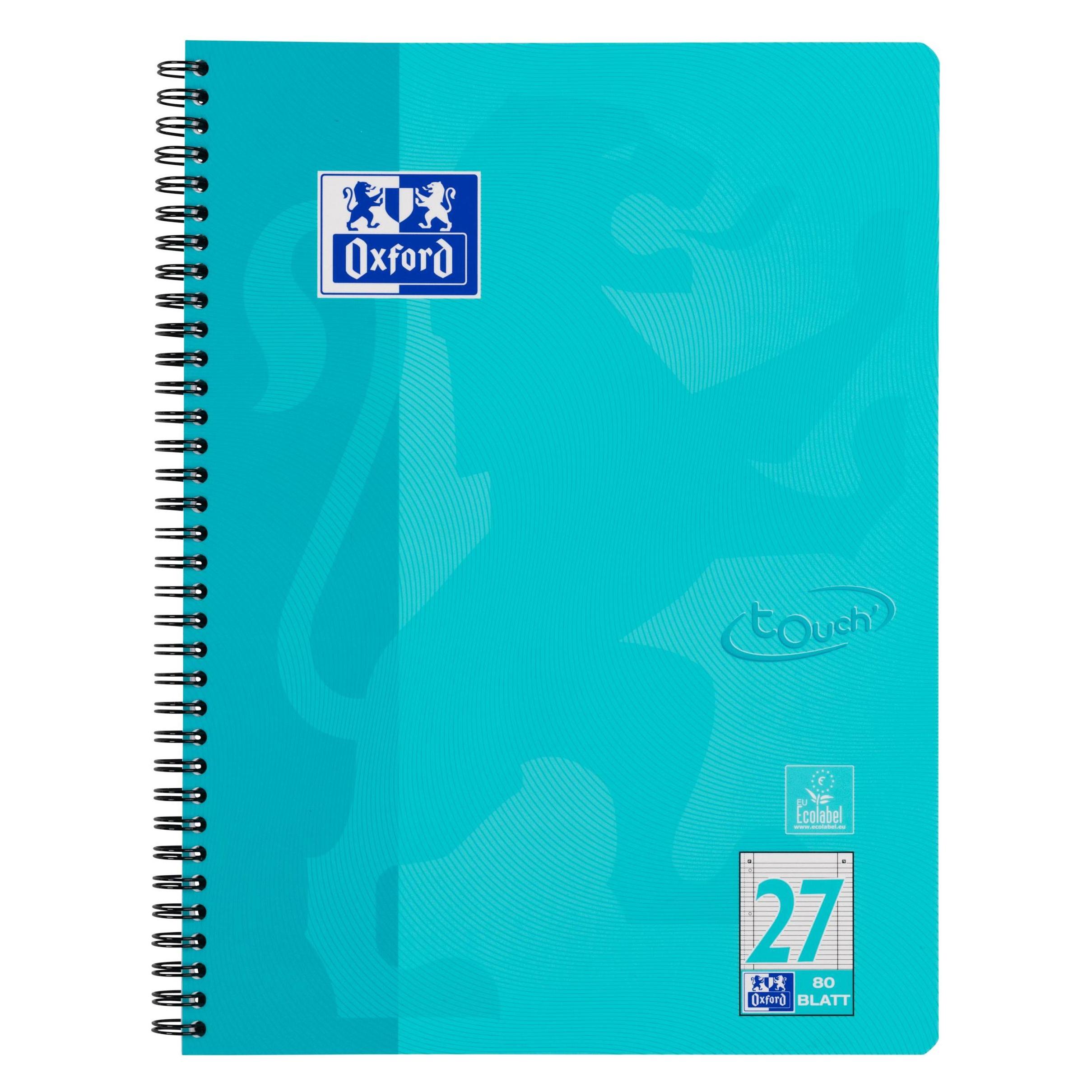 Oxford Collegeblock Touch (A4+, Liniert, Harter Einband) (400086492)