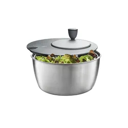 Gefu Salatschleuder  ROTARE ¦ silber ¦ Kunststoff,Edelstahl ¦ Maße (cm): H: 17,9  Ø: 25.0