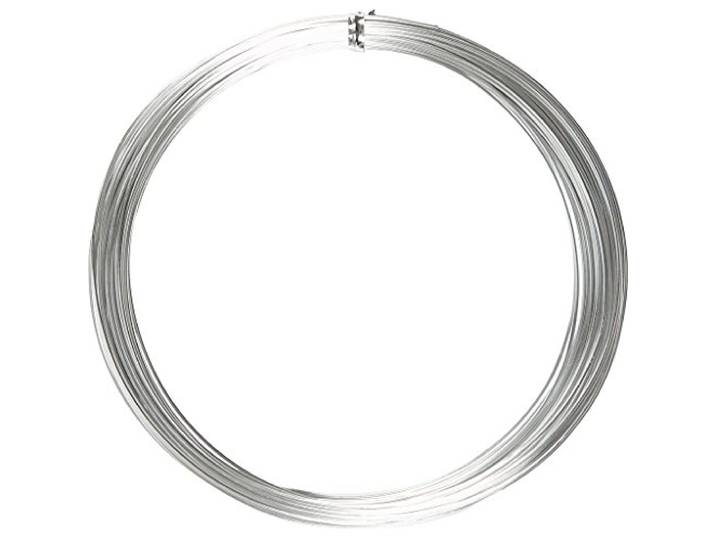 Aluminium draad, dikte 1 mm, zilver, rond, 16m