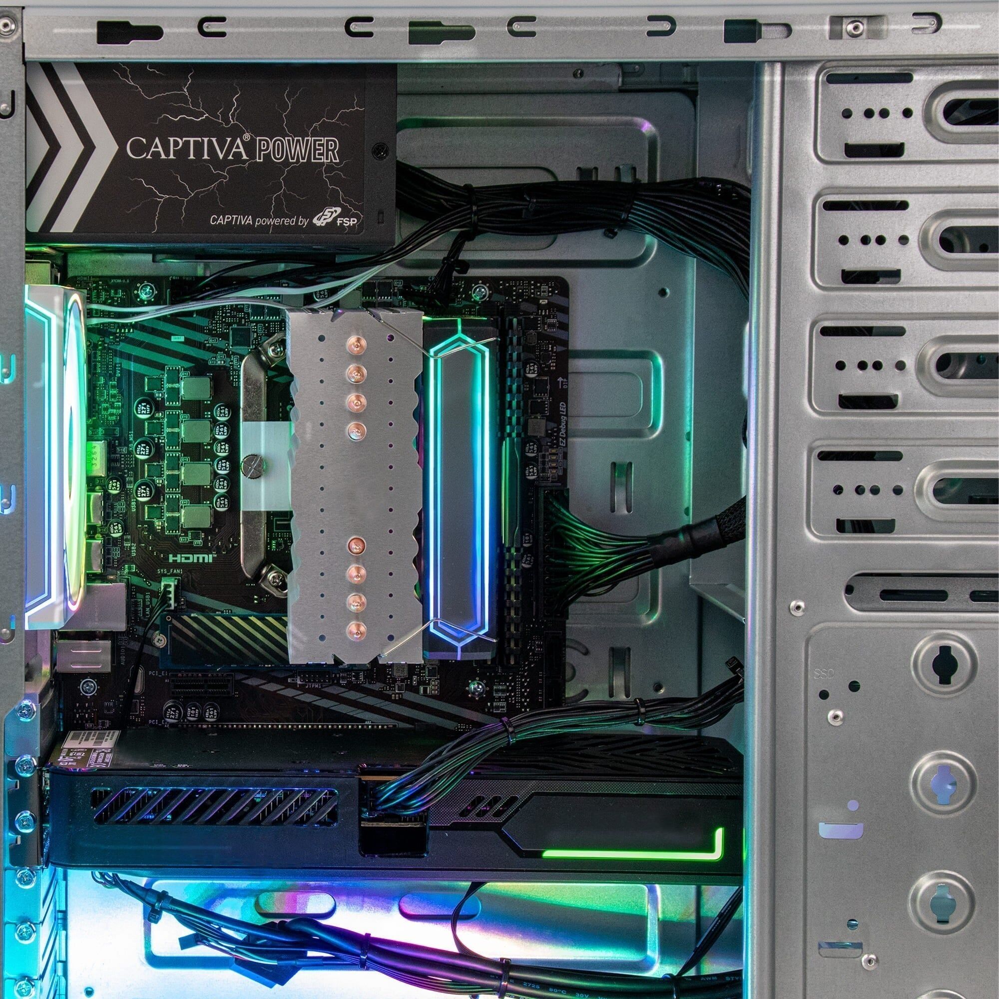 CAPTIVA Gaming-PC "Entry Gaming R99-982", weiß, ohne Betriebssystem, GeForce RTX™ 5060, 16 GB RAM 1.000 GB SSD, Desktop-PCs, Gaming-PC