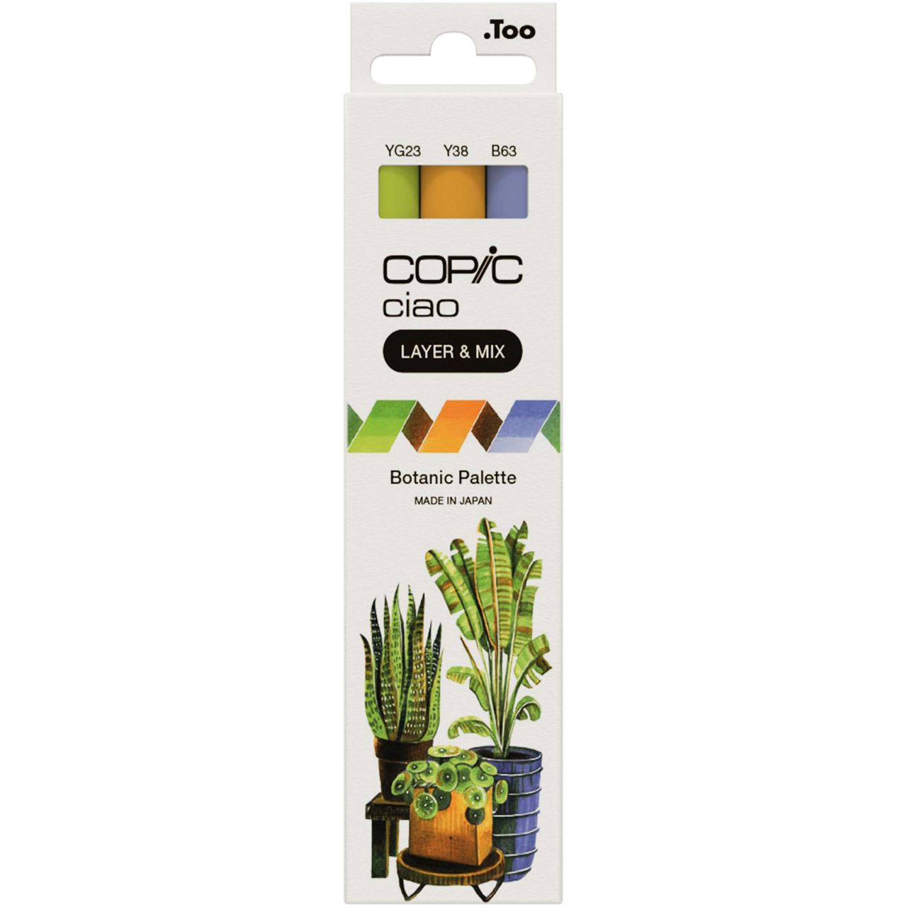 COPIC Ciao Botanic Palette Layoutmarker-Set farbsortiert 1,0 + 6,0 mm, 3 St.
