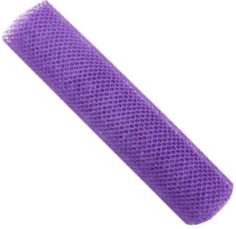 Discount Dollar Deals Exfoliating Mesh African Net Bath Sponge, Loofah Bast Wisp, Body Scrubber For Skin Smoother Washcloth, Shower Essential purple