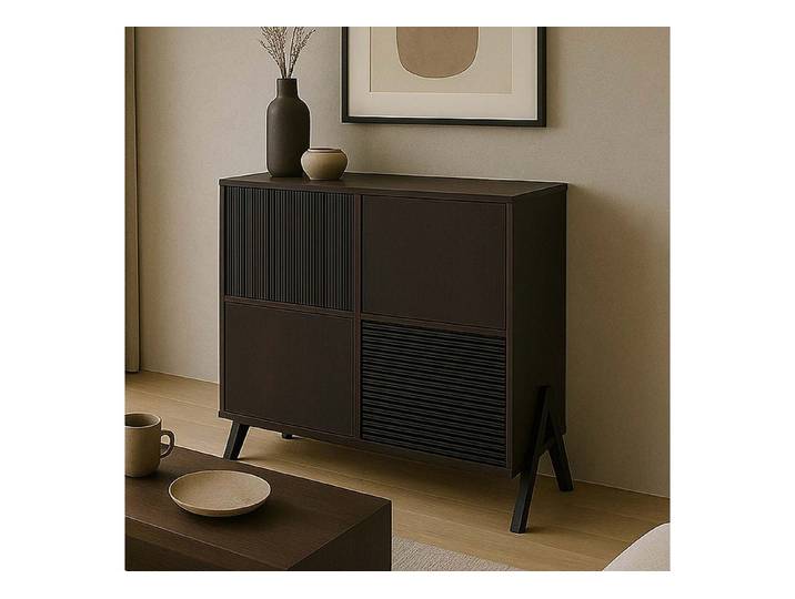 MCW Sideboard MCW-O40-K, Mit strukturierten Türen
