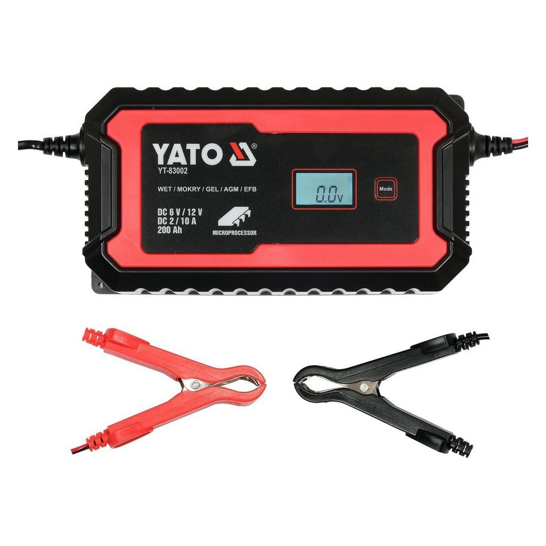 Yato PROSTOWNIK ELEKTRONICZNY 6V/2A, 12V/10A (10 A, 12V, 6V) (YT-83002)
