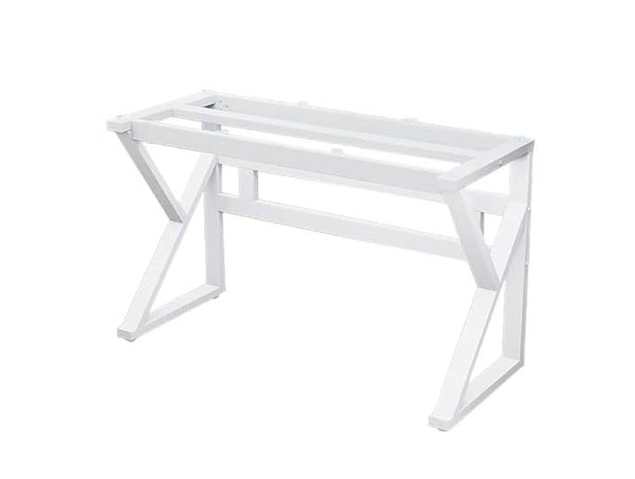 JIiopCFegh Tischbeine, Breite, verstellbare Schutzfüße(White,130x50x72cm)
