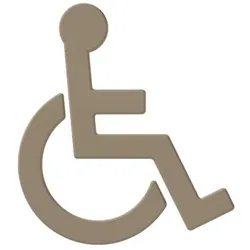 Hewi 801 Symbol Rollstuhl 801.91.03086 sand, selbstklebend