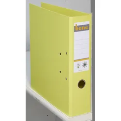 bene Ordner Rückenbreite 8 cm DIN A4 Karton gelb