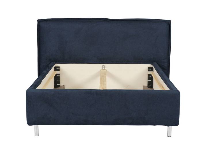 Bett Bow stahl Stoff 180 x 220 cm - Bett