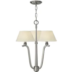 Kronleuchter Deckenlampe Hängeleuchte Esszimmerleuchte Nickel B 53,3cm 3 Flammig