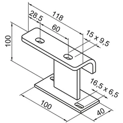 Zehnder Zubehör Fußkonsole FMORV HDF-3, RAL 9016, 110211 110211