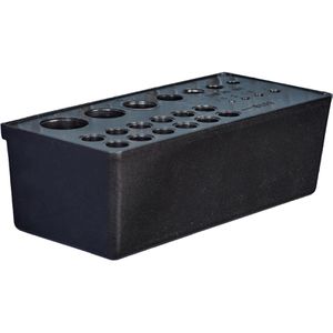 Küpper Werkzeughalter 7210, für Lochwand, für Bits und Inbus, 23 Steckplätze, aus Kunststoff