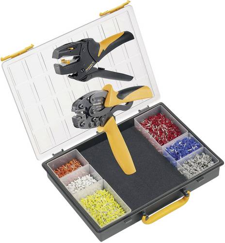 Weidmüller CRIMP-SET PZ 4 9025800000 Crimpzangen-Set Aderendhülsen 5 bis 4mm² Inkl. Abisolierzange, Inkl. Crimpsortiment mit