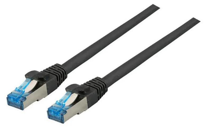 EFB RJ45 Patchkabel S/FTP Cat.6A Cat7 TPE superflex, 10m, zwart