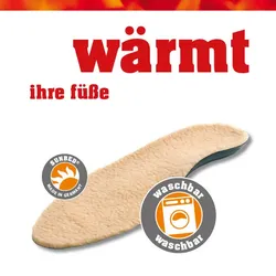 SUNBED® Fire 5-Schichten-Weichschaum-Fußbett wärmend 35/36