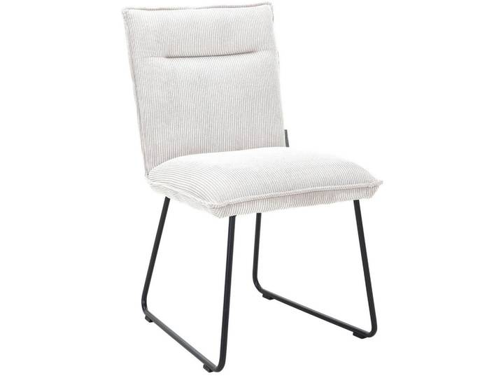 Stuhl, Beige, 47x87x62 cm, Metall & Textil, Typenauswahl, Johann-Jakob