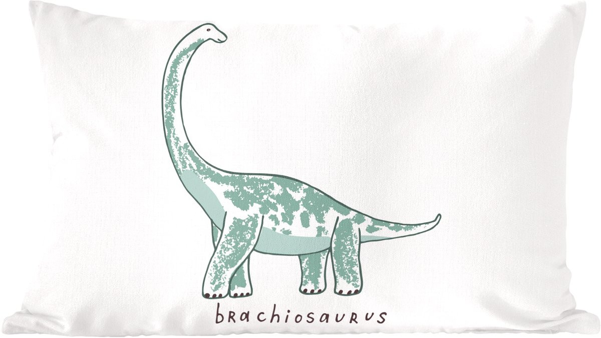 Sierkussen met Dinosaurus Brachiosaurus voor Kinderkamers, 60 x 40 cm