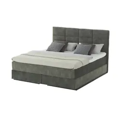 Wohnwert Boxspringbett  Rist , grün , Maße (cm): B: 162 H: 127