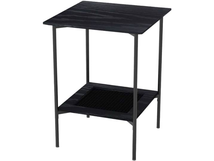 Beistelltisch Perri schwarz MDF/Melaminfolie B 45 H 45 cm