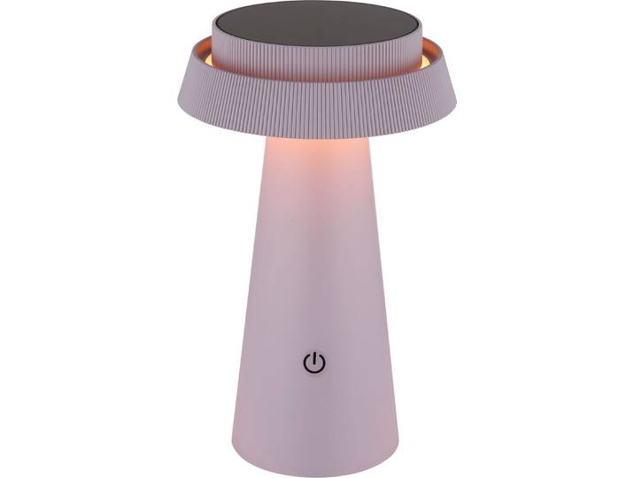 Lampe de table sans fil Batterie Lampe de table solaire Extérieur Lampe solaire Rose LED 36624P