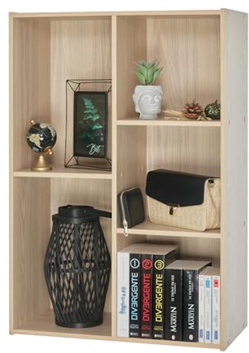 Modulaire houten opbergkubus en boekenkast - Lichtbruin