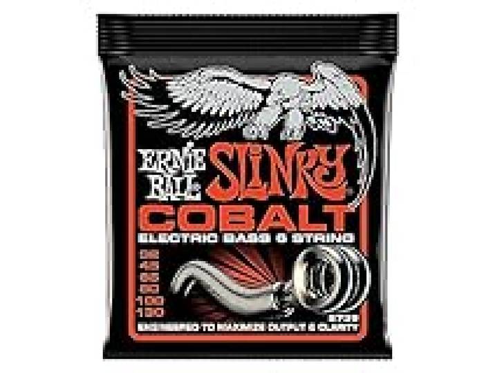 Ernie Ball Slinky 6 Cobalt Cordes pour Basse électrique à 6 cordes, calibre 32-130