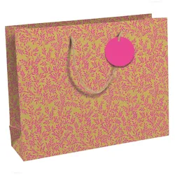Clairefontaine 6x Geschenktasche Kraft Shopping, Néon, 37,3x11,8x27,5 cm - Rosa 30669-6C