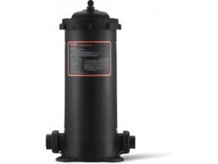 VEVOR Kartuschen-Poolfilter 380 x 380 x 710 mm Einbau-Poolfilter, oberirdisches Schwimmbad-Filtrationsfiltersystem mit Upgrade-Filter und auslaufsicherem Gehäuse für Whirlpools Spa aufblasbare Pools