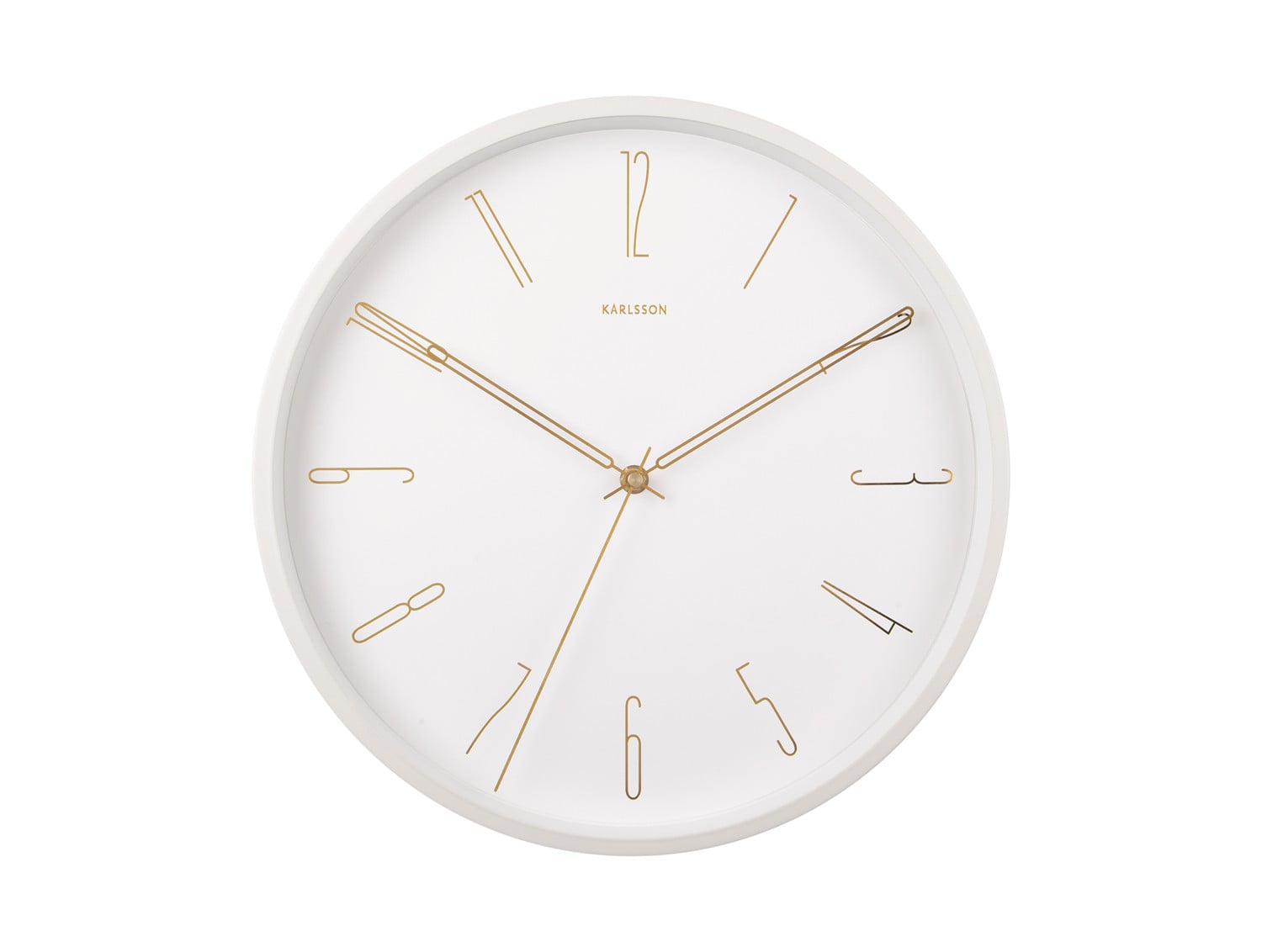 Karlsson Moderne wandklok wit KA5898WH