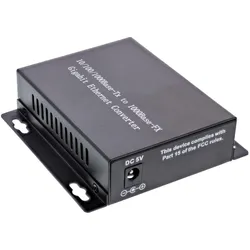 InLine Netzwerk Media Konverter 10/100/1000Mb/s TP zu LWL (SC Duplex), Zubehör Netzwerk