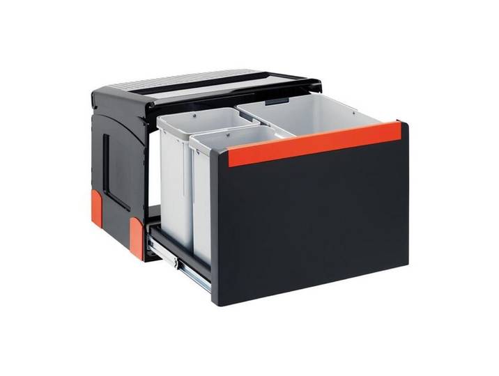 FRANKE Einbaumülleimer Sorter Cube 50 Automatikauszug 3-fach