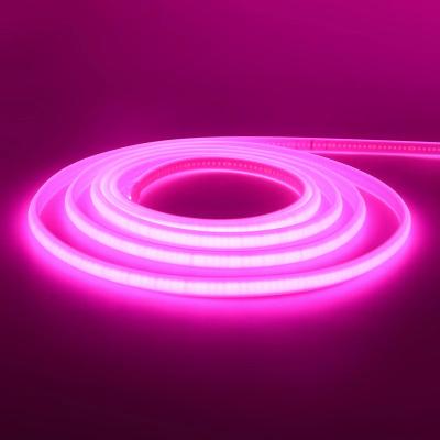 Inspired Finds High Brightness COB Neon LED Strip Waterproof Multicolor Ribbon Light pink 10m