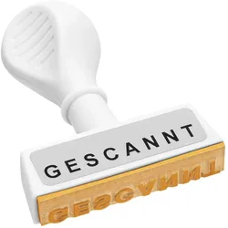 WEDO Stempel "Gescannt"