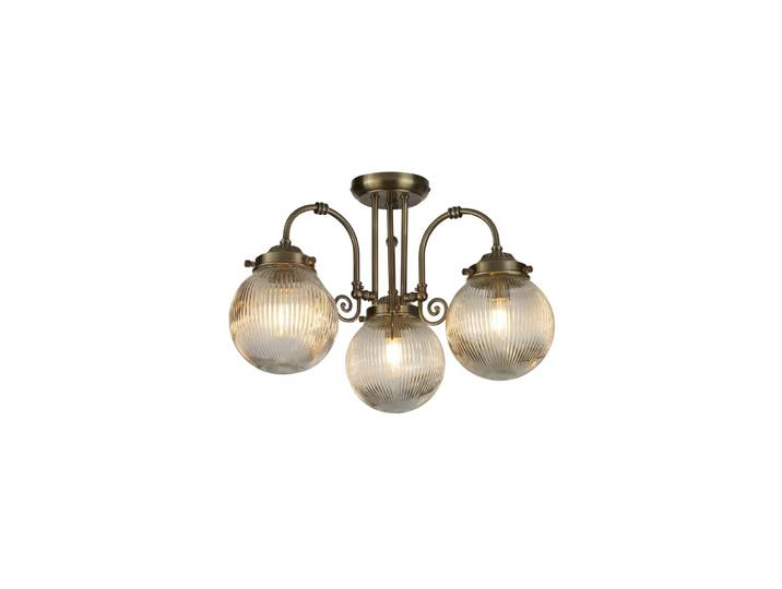 Klassieke wandlamp Belvue antiek messing Searchlight - 32593-3AB