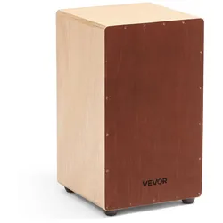 VEVOR Cajon, Kistentrommel mit internen Snare-Drähten, leichte Drum-Box aus Holz, Trommel-Musikinstrument mit Silikonfüßen, abgerundeten Kanten, für Anfänger & Profis, 305x305x508 mm