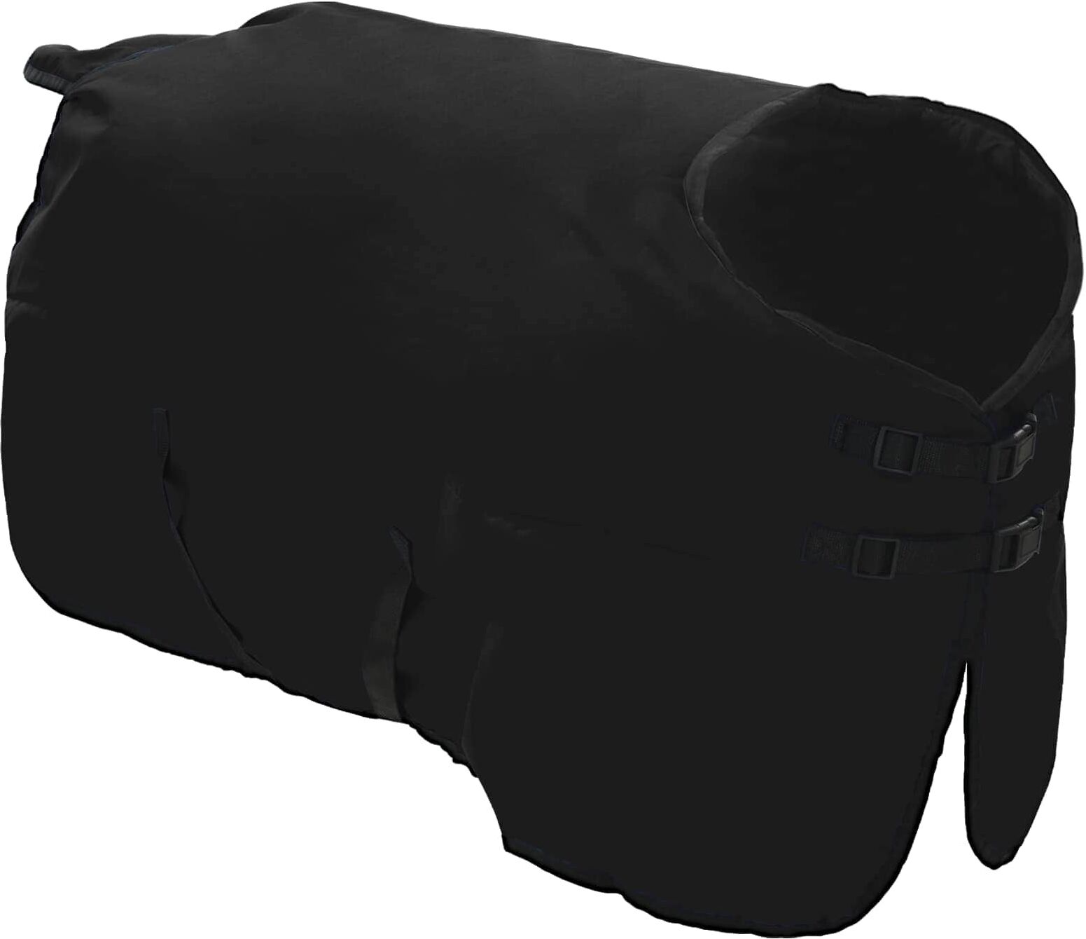 vidaXL Couverture Équine Noir complet 155 cm Polyester